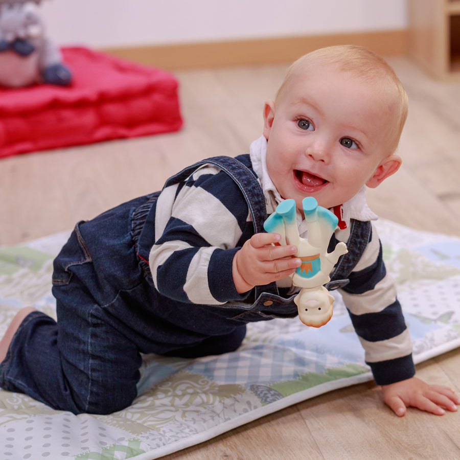 Figurine Léo en caoutchouc, Collection PAPO BABY, jouet d’éveil sûr et adapté aux tout-petits