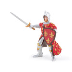 Prince Philippe rouge Papo en PVC, Collection Médiéval, jouet éducatif idéal pour enfants et collectionneurs