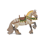 Cheval de Robin des bois Papo en PVC, Collection Médiéval, jouet éducatif idéal pour enfants et collectionneurs