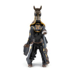 Cheval du Maître des armes cimier taureau Papo en PVC, Collection Médiéval, jouet éducatif idéal pour enfants et collectionneurs