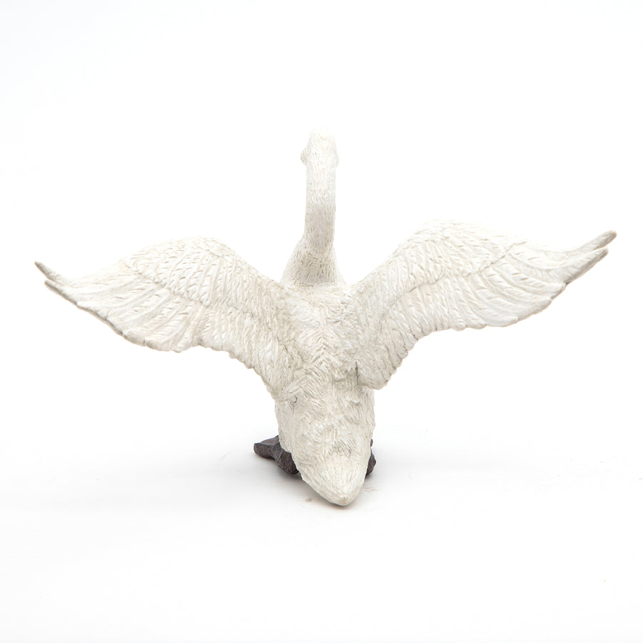Figurine Cygne blanc Papo en PVC, thème oiseaux, Collection Animaux sauvages, jouet éducatif idéal pour enfants et collectionneurs