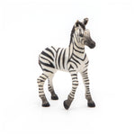 Figurine Bébé zèbre Papo en PVC, thème savane, Collection Animaux sauvages, jouet éducatif idéal pour enfants et collectionneurs