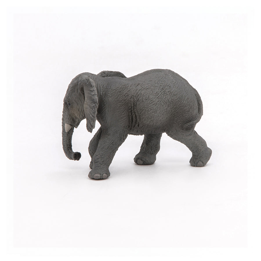 Figurine Jeune éléphant d'Afrique Papo en PVC, thème savane, Collection Animaux sauvages, jouet éducatif idéal pour enfants et collectionneurs
