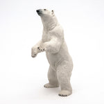Figurine Ours polaire debout Papo en PVC, Collection Animaux sauvages, jouet éducatif idéal pour enfants et collectionneurs