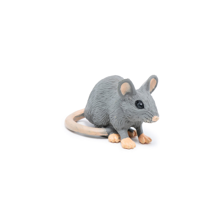Souris grise Papo en PVC, Collection Animaux des jardins, jouet éducatif idéal pour enfants et collectionneurs