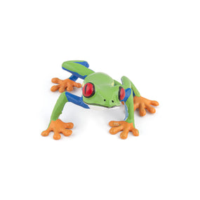 Rainette aux yeux rouges Papo en PVC, Collection Animaux sauvages, jouet éducatif idéal pour enfants et collectionneurs