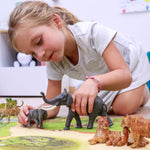 Figurine Éléphant Papo en PVC, thème savane, Collection Animaux sauvages, jouet éducatif idéal pour enfants et collectionneurs