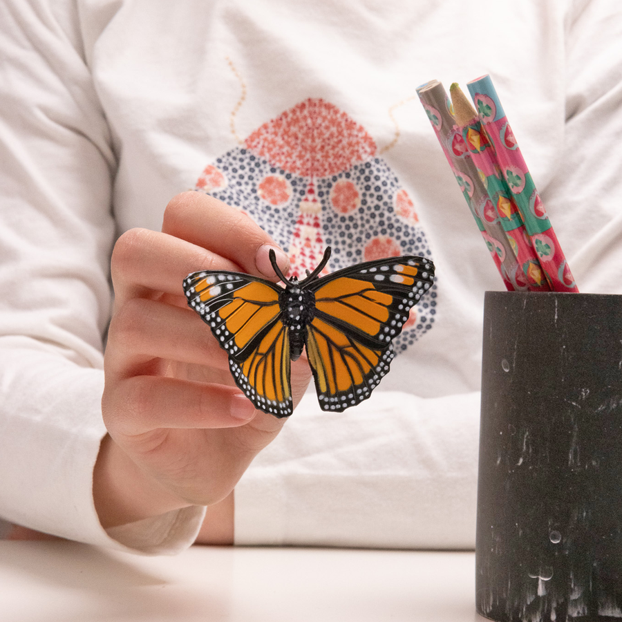 Figurine Papillon Papo en PVC, thème insectes, Collection Animaux des jardins, jouet éducatif idéal pour enfants et collectionneurs