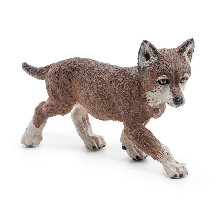 Figurine Louveteau Papo en PVC, thème forêt, Collection Animaux sauvages, jouet éducatif idéal pour enfants et collectionneurs