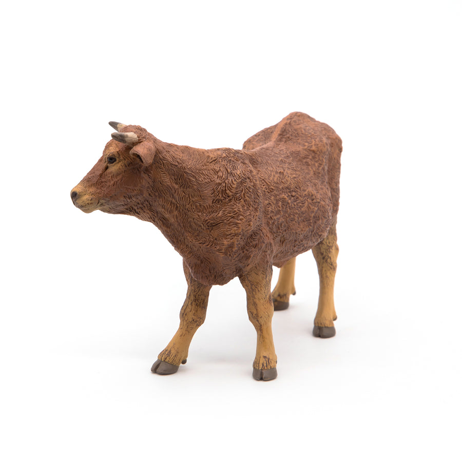 Figurine Vache limousine Papo en PVC, Collection Vie à la ferme, jouet éducatif idéal pour enfants et collectionneurs