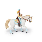 Figurine Cheval de la cavalière fashion bleue Papo en PVC, Collection chevaux, jouet éducatif idéal pour enfants et collectionneurs