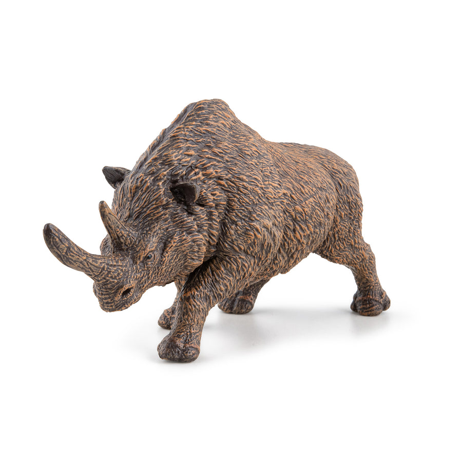 Figurine Rhinocéros laineux Papo en PVC, thème préhistorique, Collection Dinosaures, jouet éducatif idéal pour enfants et collectionneurs